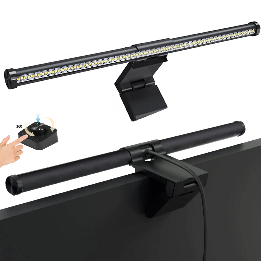 LED Monitor Light Bar Computer Screen Hanging Lights RGB Atmosphere Table Lamp for Work Study Read Gaming Dimming Lighting 44Cm