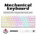 NK61 Wired Gaming Mechanical Keyboard 60% RGB Hot-Swappable 61 Keys Red Switch Mini Keyboard for Gamer PC