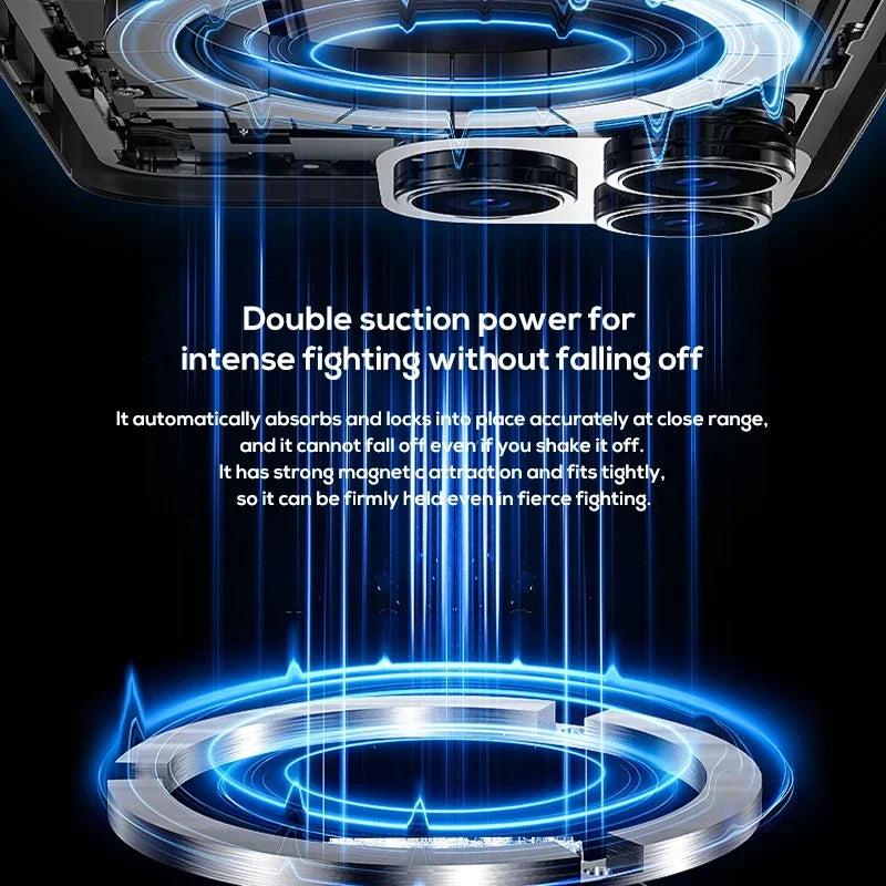 MEMO CX10 Semiconductor Phone Cooler with RGB Lights Magnetic Clip on Ice-Freezing Strong Cooling for Gaming & Live Streaming
