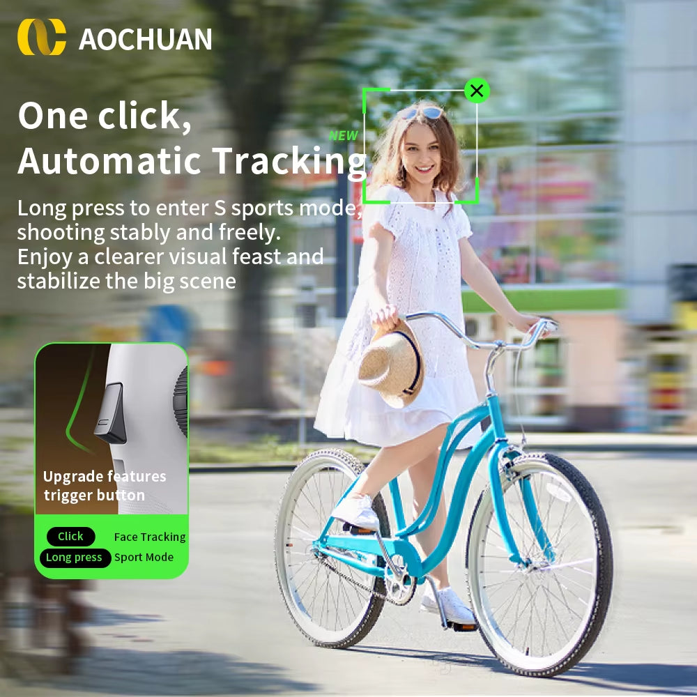 3-Axis Handheld Gimbal Phone Stabilizer with Extension Rod 8.0 anti Shake Face Tracking for Phone Outdoor Shooting Vlog