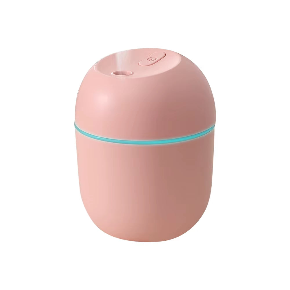 220Ml USB Humidifier Atomizer Aroma Oil Diffuser Mute Air Humidifier with Night Lamp for Car Bedroom Cool Mist Sprayer