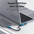 240W USB C to C Adapter 40Gbps 8K 60Hz 90 Degree Converter USB4 Adapter for Thunderbolt 4/3 Macbook Iphone 17 Pro Tablet