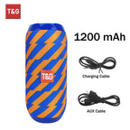 Bluetooth Speaker  TG117 Portable TWS Sound Box Waterproof Loudspeaker Outdoor Stereo Surround Speakers Support TF FM Radio