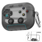 Hard Shell Game Console Design for Airpods Pro 3 2 1 Airpods 4 Case with Secure Lock Clip Protective Cover Headphone Accessories