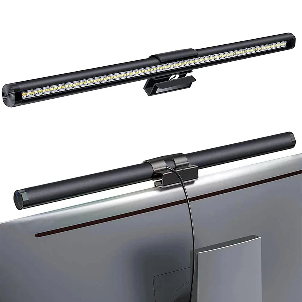 LED Monitor Light Bar Computer Screen Hanging Lights RGB Atmosphere Table Lamp for Work Study Read Gaming Dimming Lighting 44Cm