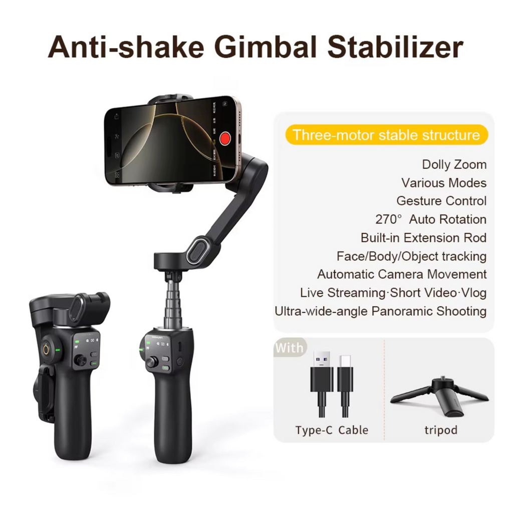 Aochuan Smart V8 3-Axis Handheld Gimbal Stabilizer