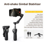 Handheld Gimbal Stabilizer 3-Axis Smart V8 for Phone with Extension Rod Tripod Face Tracking for Iphone Android Tiktok