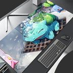 New Large PU Leather Mouse Pad Pokemon Bulbasaur Anime Mouse Mats Keyboard Pad Mousepad Pc Computer Desk Mat Student Writing Pad