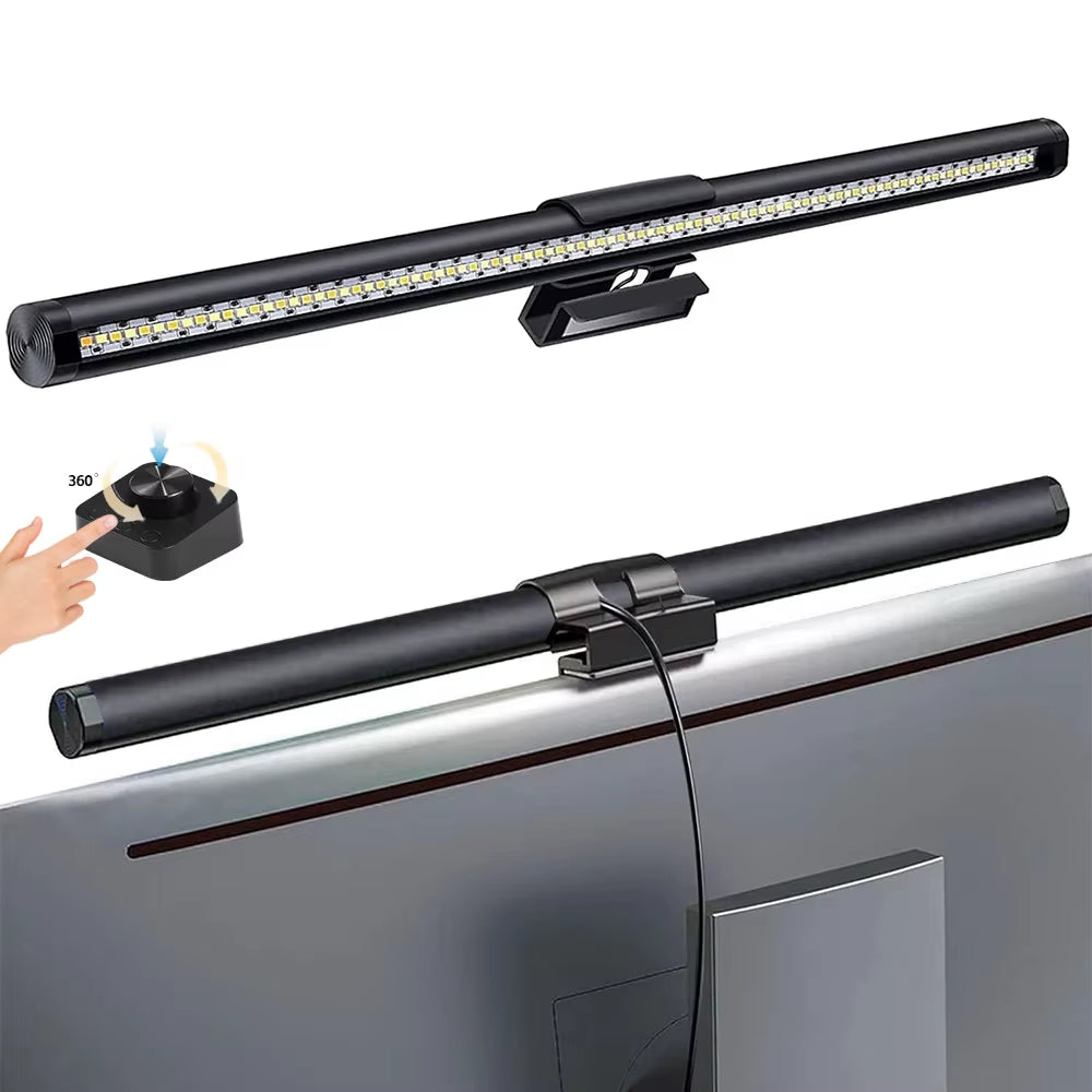 LED Monitor Light Bar Computer Screen Hanging Lights RGB Atmosphere Table Lamp for Work Study Read Gaming Dimming Lighting 44Cm