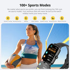 P81 Voice Calling Smart Watch Ultra 1.9 Inch Screen 24H Health Monitor 100+ Sports Modes, Bluetooth Smartwatch Men Women