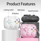 Hard Shell Game Console Design for Airpods Pro 3 2 1 Airpods 4 Case with Secure Lock Clip Protective Cover Headphone Accessories