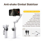 3-Axis Handheld Gimbal Phone Stabilizer with Extension Rod 8.0 anti Shake Face Tracking for Phone Outdoor Shooting Vlog