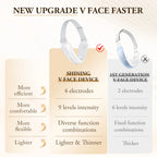 V-Face Lifting Beauty Device 4-Pole Double Chin Remove Facial Slimming Red/Blue Light Heat Massage Face Lift Machine
