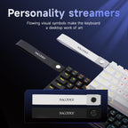 NK61 Wired Gaming Mechanical Keyboard 60% RGB Hot-Swappable 61 Keys Red Switch Mini Keyboard for Gamer PC